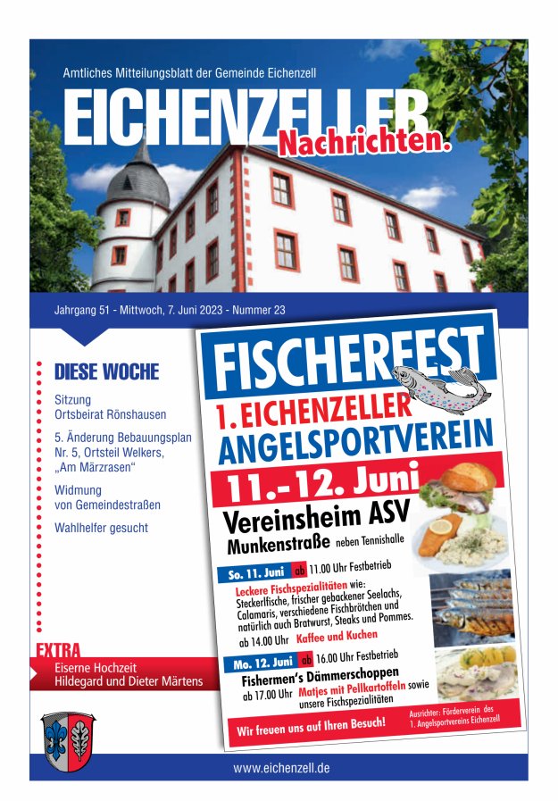 Amtliches Mitteilungsblatt der Gemeinde Eichenzell Titelblatt 23/2023