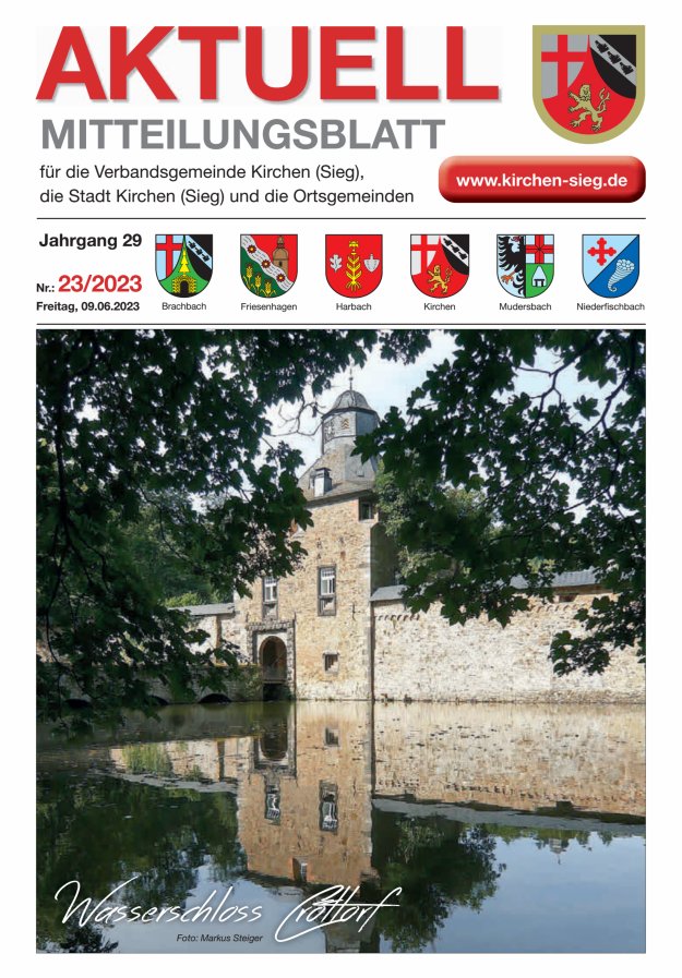 Aktuell - Mitteilungsblatt für die VG Kirchen (Sieg) Titelblatt 23/2023