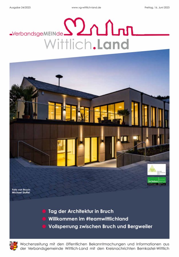Mein Wittlich.Land Titelblatt 24/2023