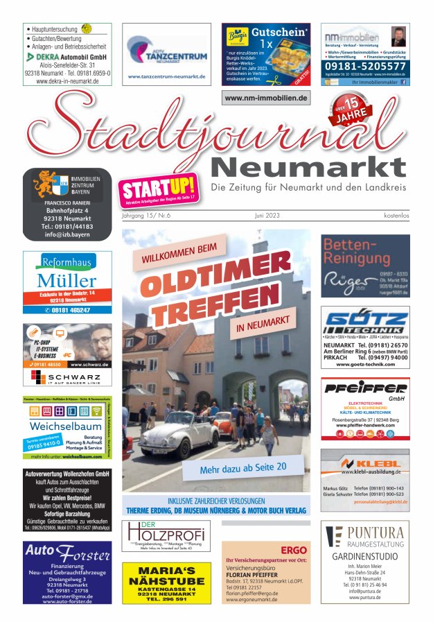 Stadtjournal Neumarkt Titelblatt 25/2023
