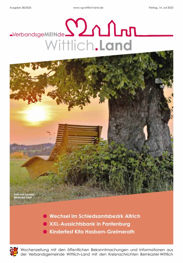 Mein Wittlich.Land Titelblatt 28/2023