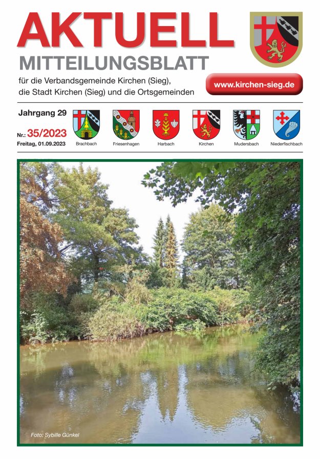 Aktuell - Mitteilungsblatt für die VG Kirchen (Sieg) Titelblatt 35/2023