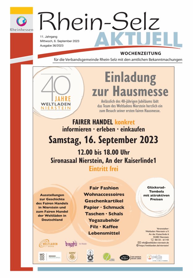 RheinSelz aktuell LINUS WITTICH Medien
