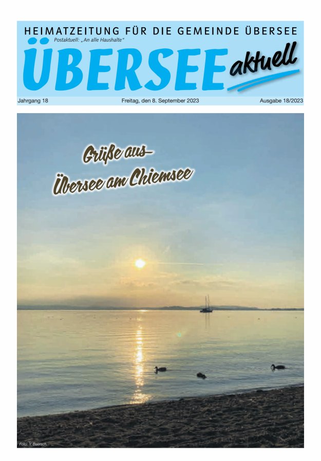 Übersee Aktuell Titelblatt 18/2023