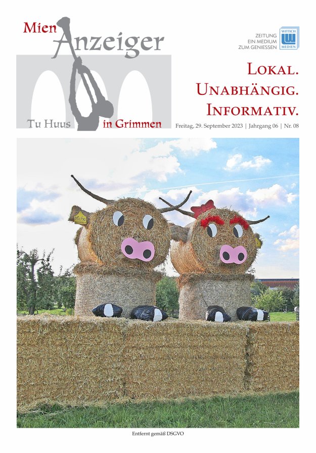 Mien Anzeiger Titelblatt 08/2023