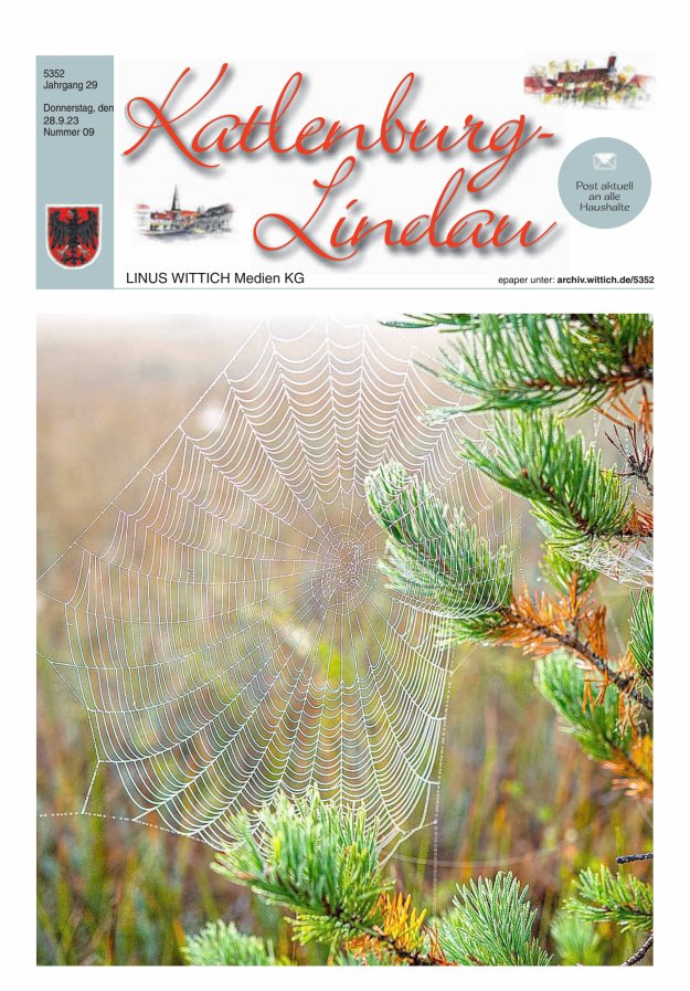 Blickpunkt Katlenburg Lindau Titelblatt 09/2023