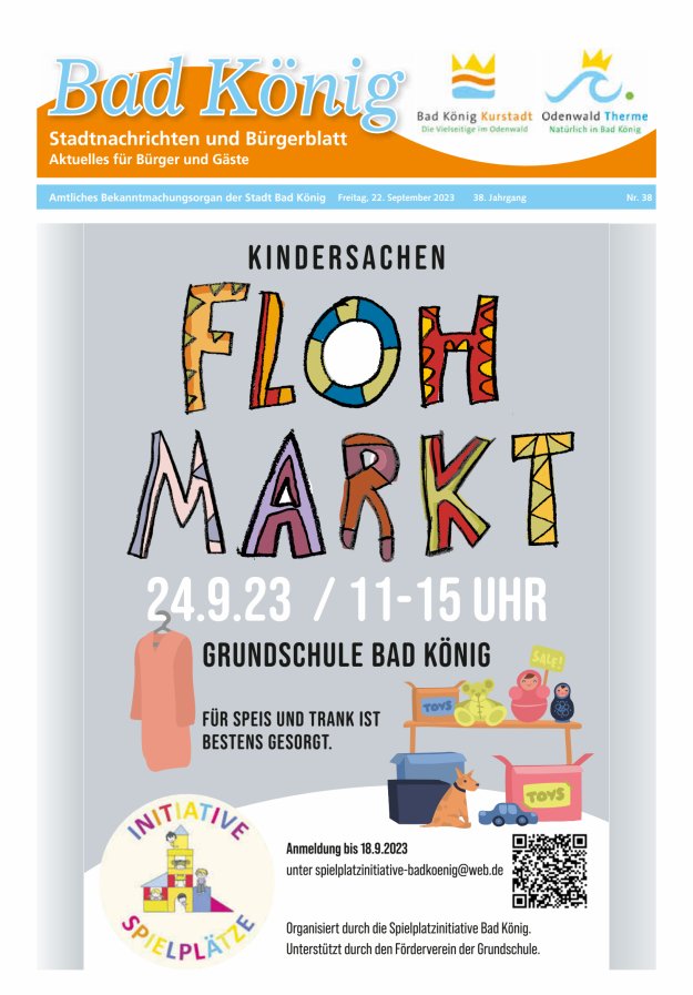 Bad Königer Stadtnachrichten und Badeblatt Titelblatt 38/2023