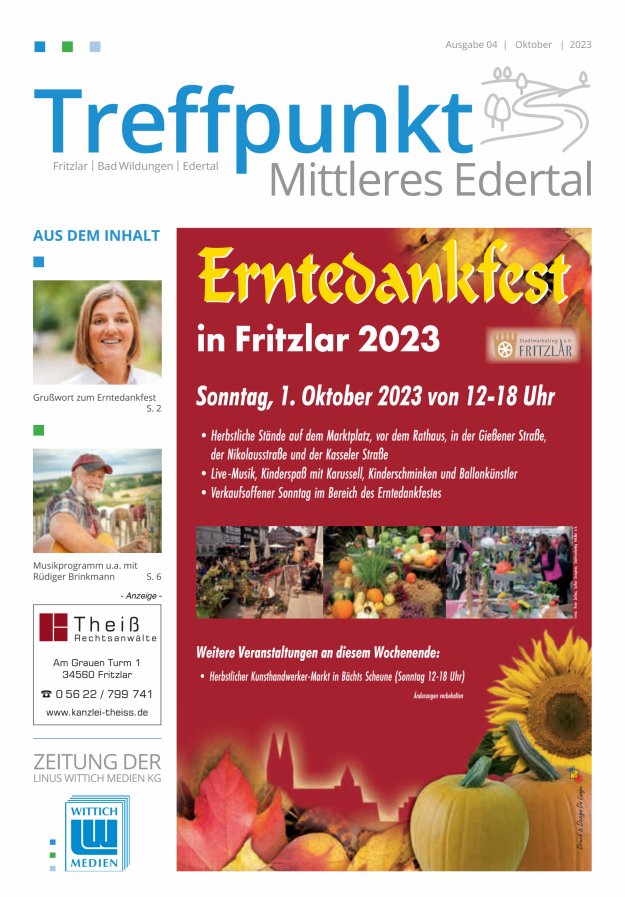 Treffpunkt Mittleres Edertal Titelblatt 04/2023