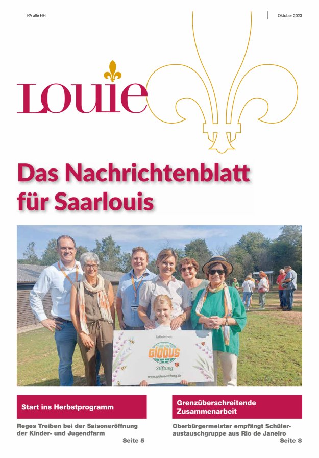 Louie - Nachrichtenblatt für Saarlouis Titelblatt 11/2023