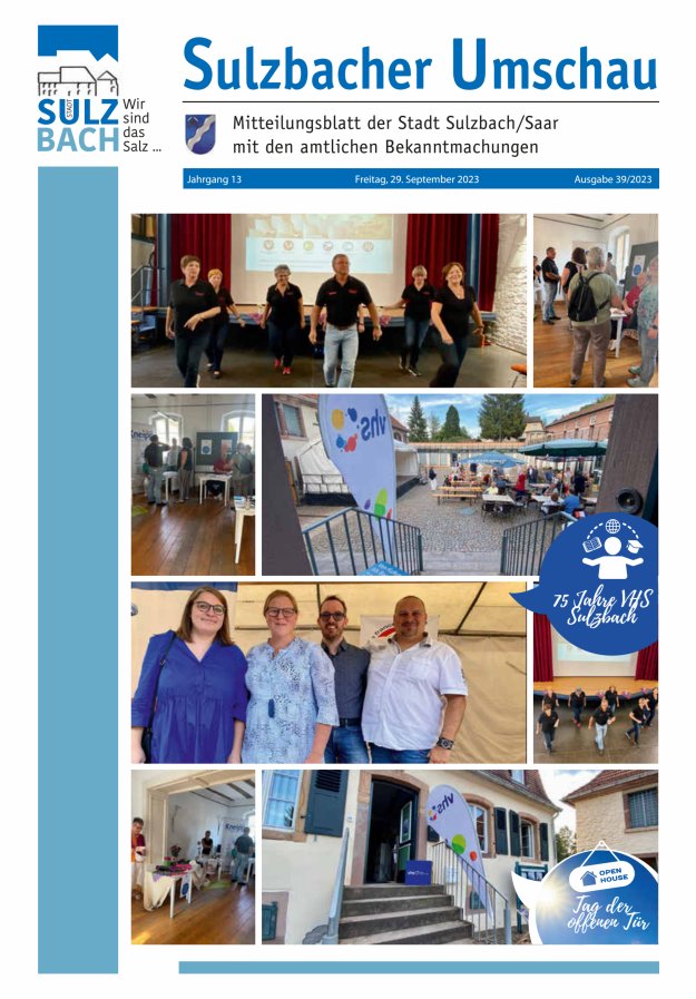 Sulzbacher Umschau Titelblatt 39/2023