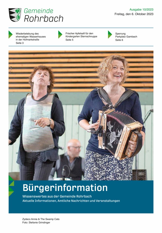 Rohrbach Titelblatt 10/2023