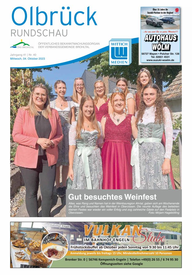 Olbrück Rundschau Titelblatt 40/2023