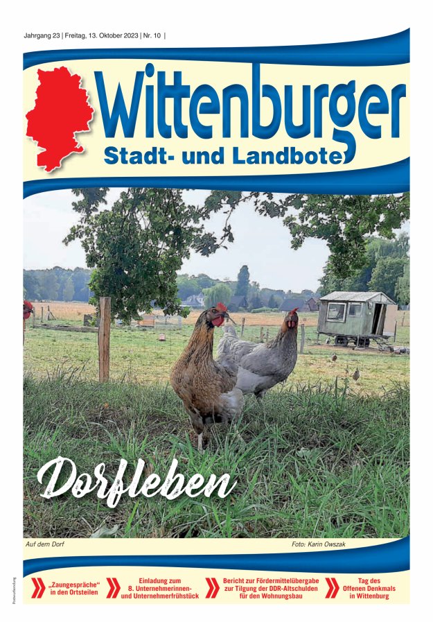 Wittenburger Stadt- und Landbote Titelblatt 10/2023