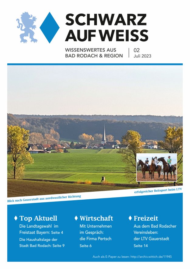 Schwarz auf Weiß Titelblatt 02/2023