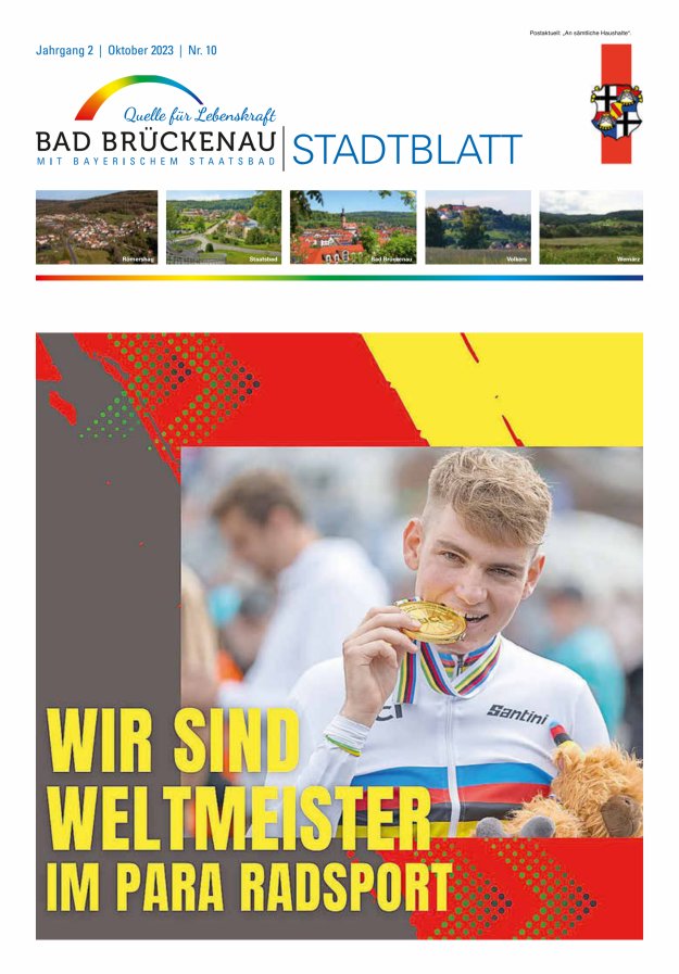 Stadtblatt Bad Brückenau Titelblatt 10/2023