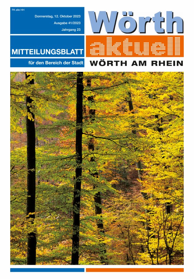 Wörth aktuell Titelblatt 41/2023