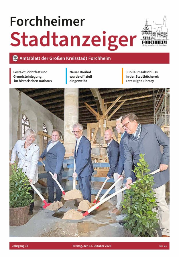 Forchheimer Stadtanzeiger Titelblatt 21/2023