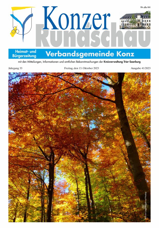 Konzer Rundschau Titelblatt 41/2023