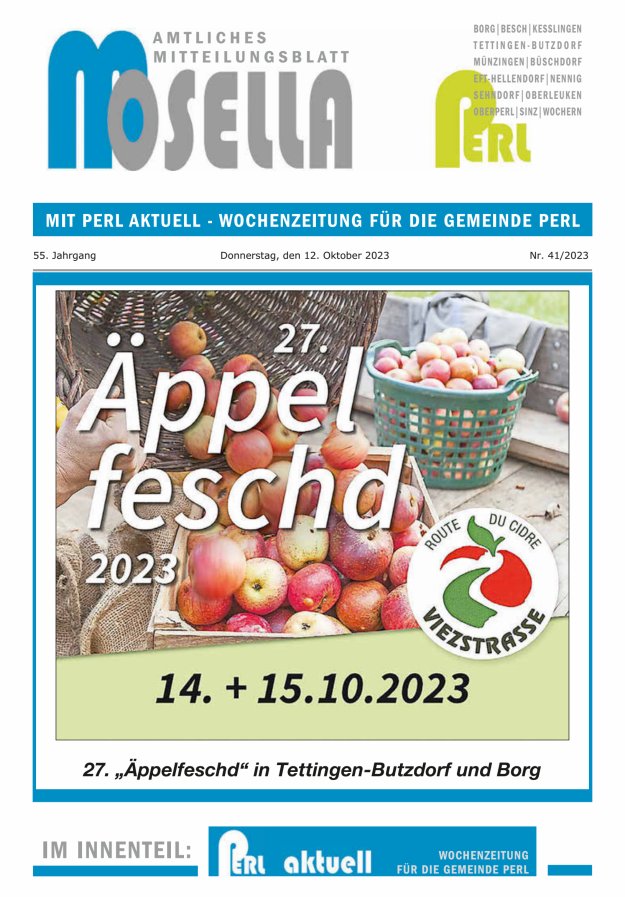 Mosella Perl Titelblatt 41/2023