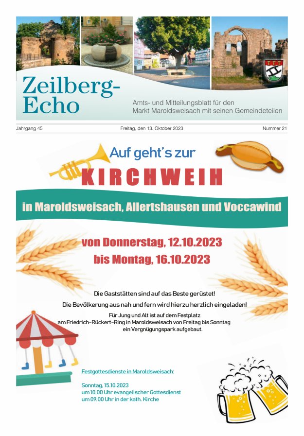 Zeilberg-Echo Titelblatt 21/2023