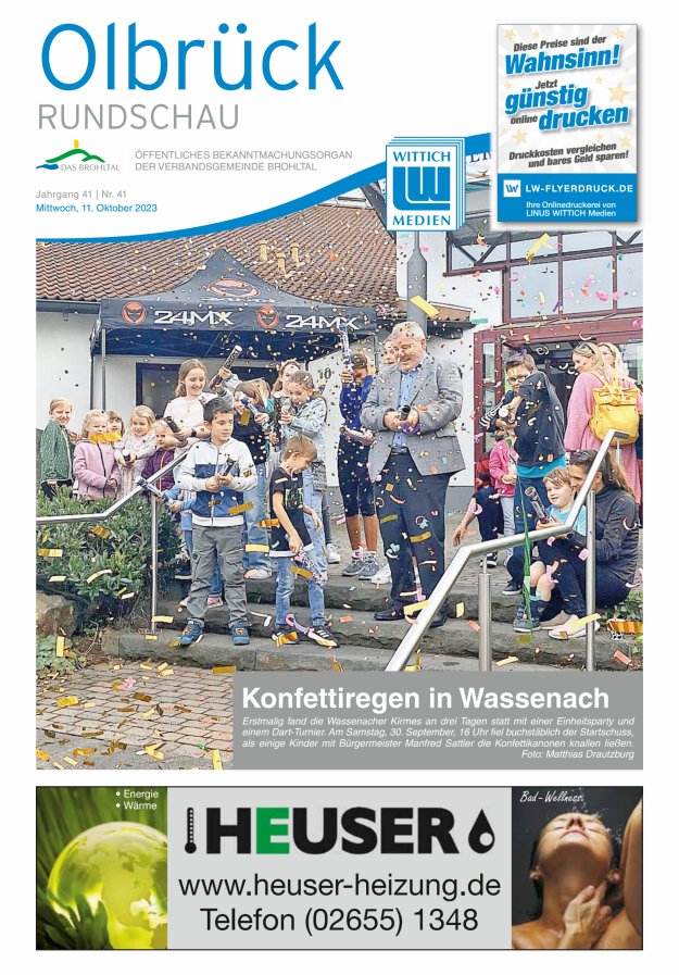 Olbrück Rundschau Titelblatt 41/2023