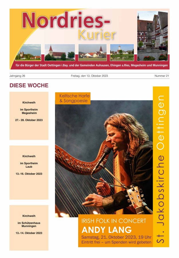 NordRies-Kurier Titelblatt 21/2023