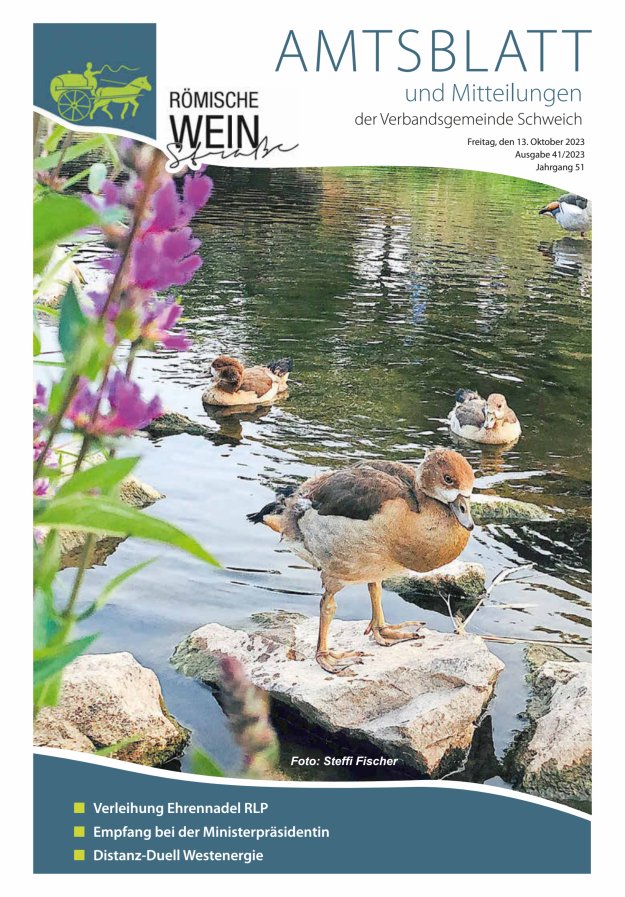 Amtsblatt VG Schweich Titelblatt 41/2023
