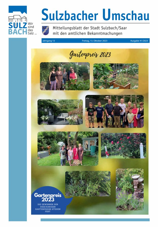 Sulzbacher Umschau Titelblatt 41/2023