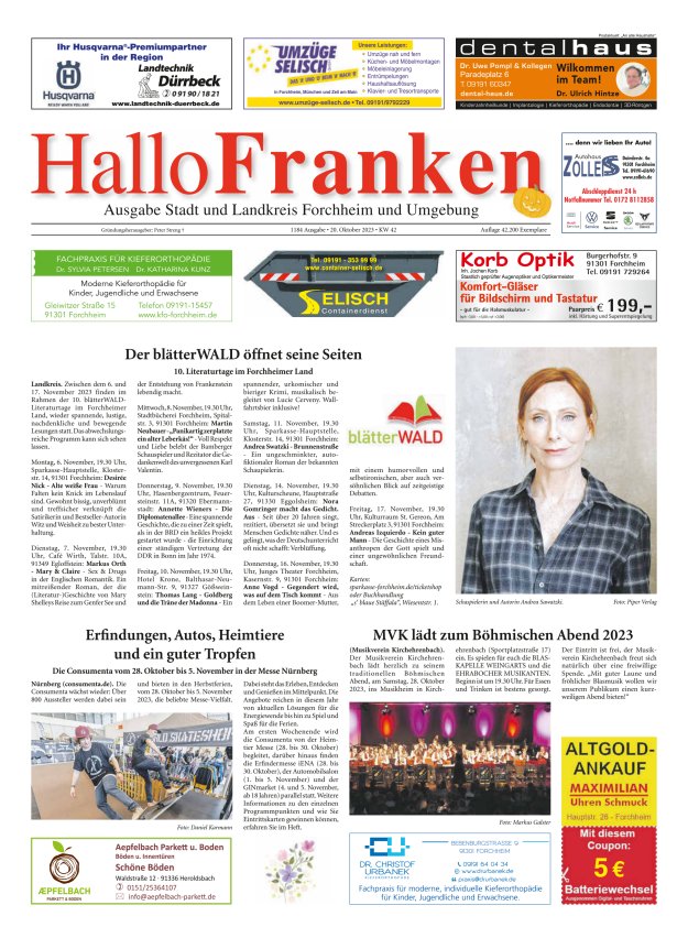 Hallo Franken Titelblatt 1184/2023