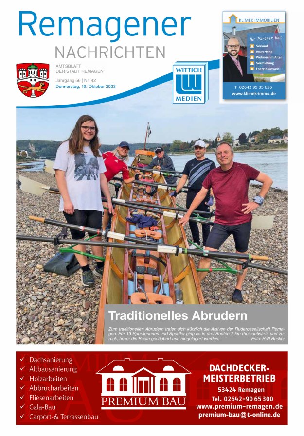 Remagener Nachrichten Titelblatt 42/2023