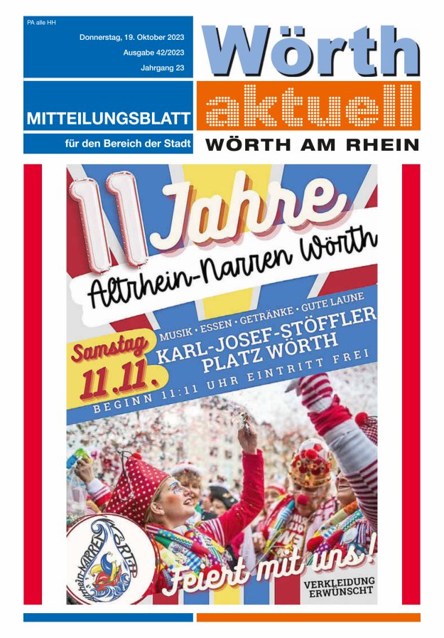 Wörth aktuell Titelblatt 42/2023