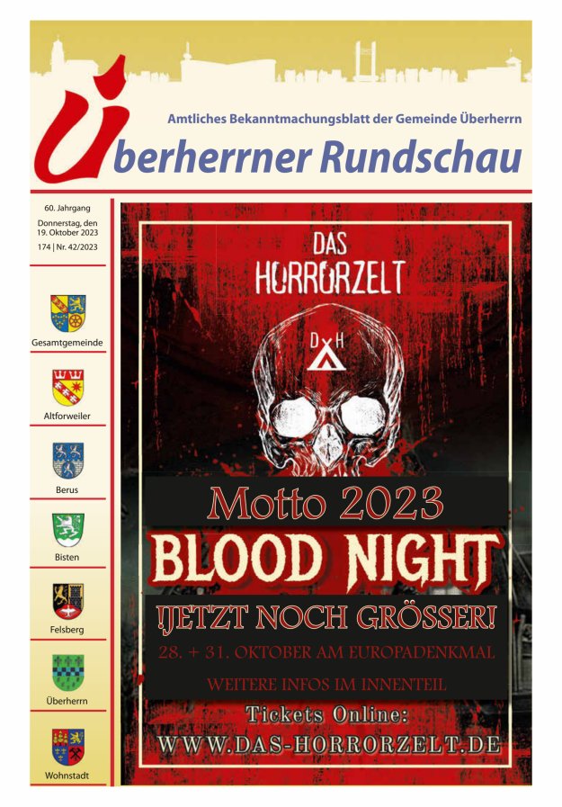 Überherrner Rundschau Titelblatt 42/2023