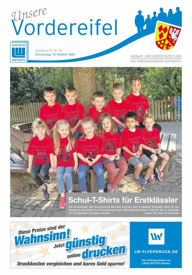 Mitteilungsblatt Vordereifel - Heimat- u Bürgerzeitung der VG Vordereifel Titelblatt 42/2023