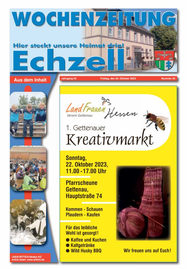 Wochenzeitung für die Gemeinde Echzell Titelblatt 42/2023