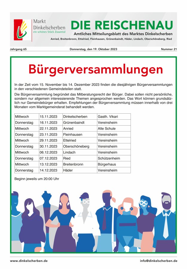 Die Reischenau Titelblatt 21/2023