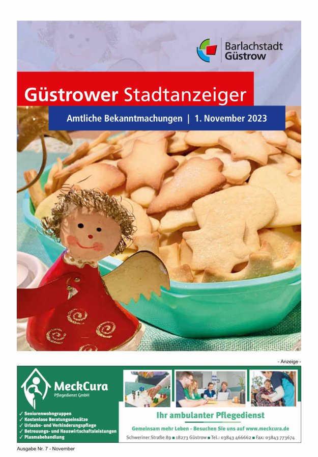 Güstrower Stadtanzeiger Titelblatt 07/2023