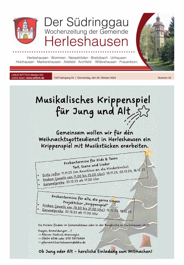 Der Südringgau Titelblatt 43/2023