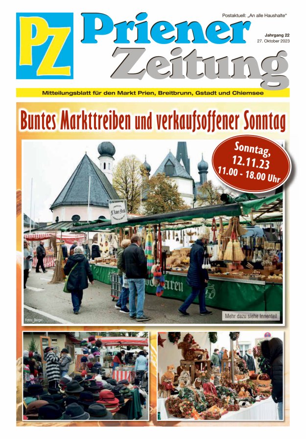 Priener Zeitung Titelblatt 10/2023