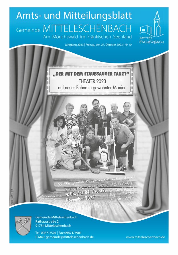 Amts- und Mitteilungsblatt Gemeinde Mitteleschenbach Titelblatt 10/2023