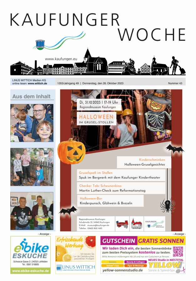 Kaufunger Woche Titelblatt 43/2023