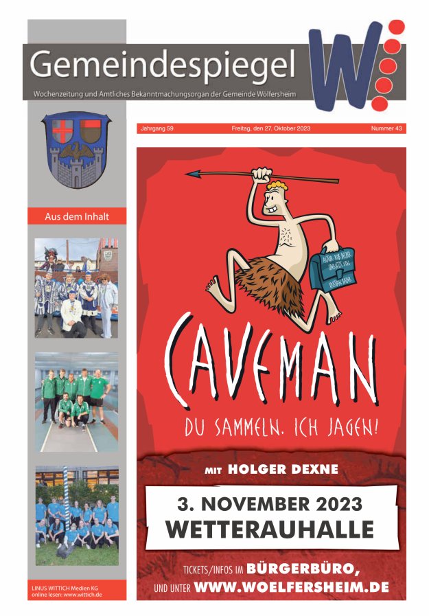 Der Gemeindespiegel Titelblatt 43/2023