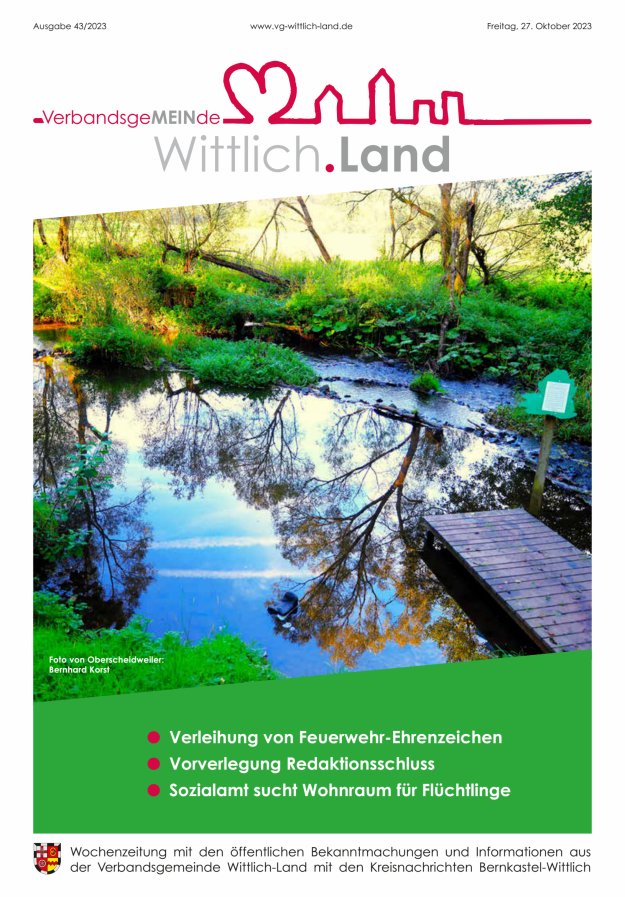 Mein Wittlich.Land Titelblatt 43/2023