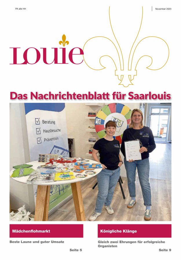 Louie - Nachrichtenblatt für Saarlouis Titelblatt 12/2023