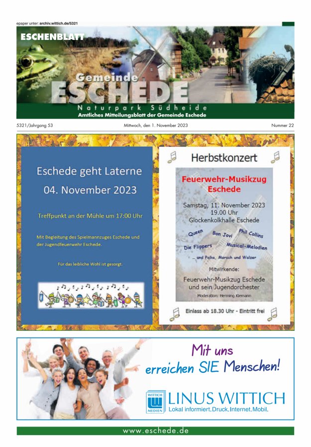 Eschenblatt Titelblatt 22/2023
