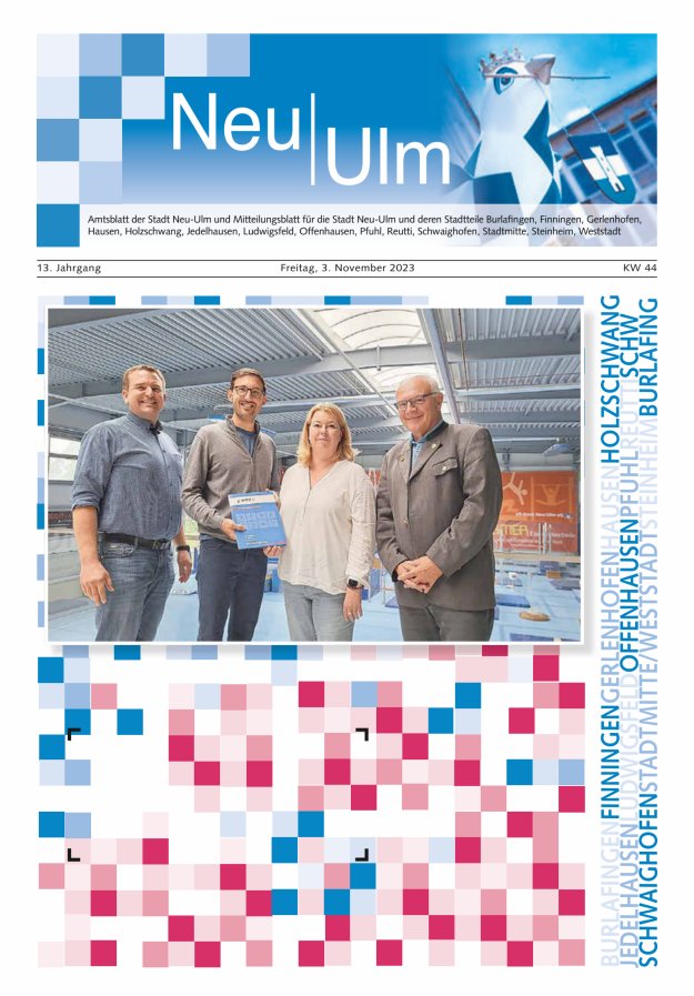 Amtsblatt der Stadt Neu-Ulm und Mitteilungsblatt für die Stadt Neu-Ulm Titelblatt 44/2023