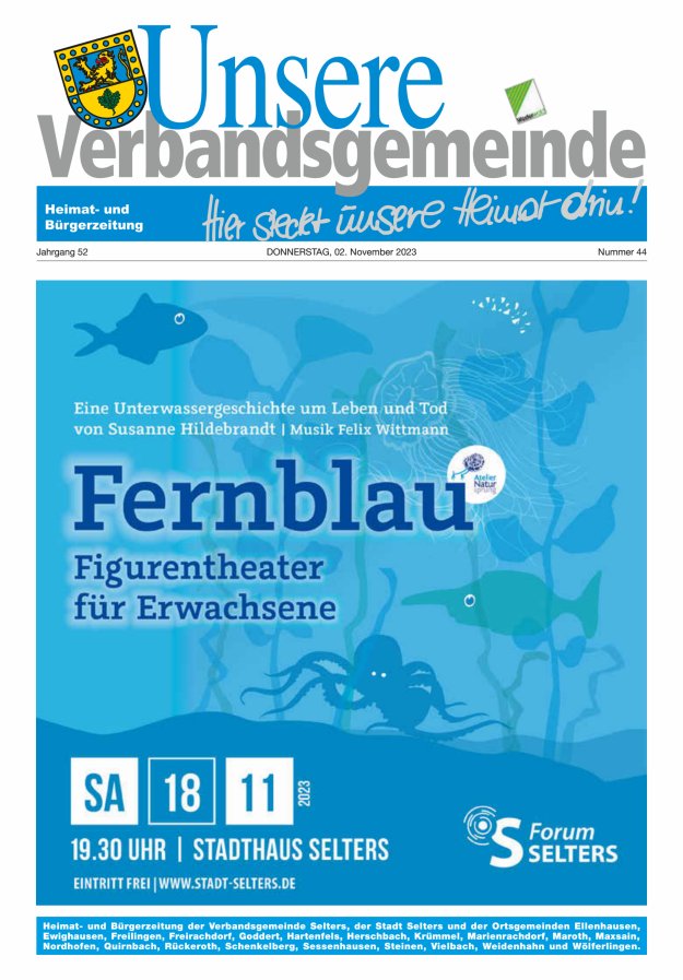 Unsere Verbandsgemeinde Selters Ww Titelblatt 44/2023