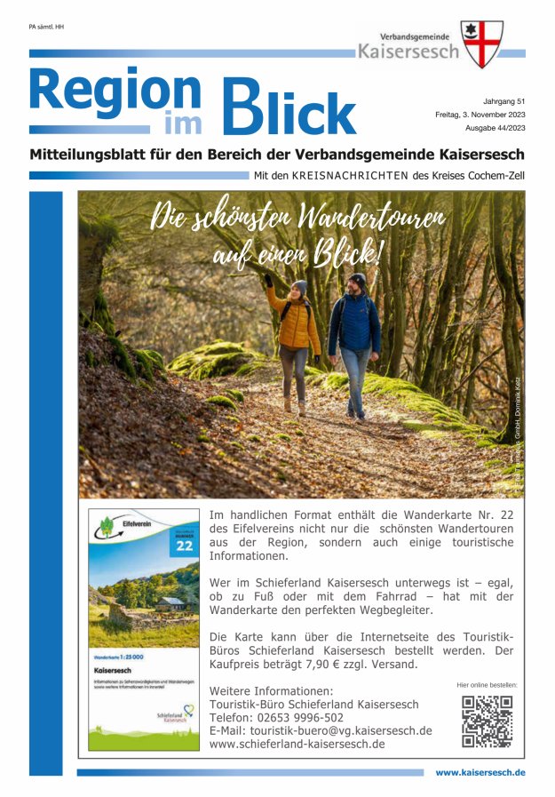 Region im Blick VG Kaisersesch Titelblatt 44/2023