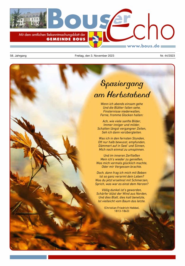 Bouser Echo Titelblatt 44/2023