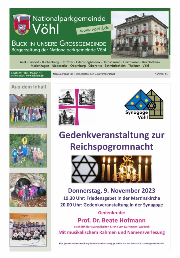 Blick in unsere Grossgemeinde Titelblatt 44/2023