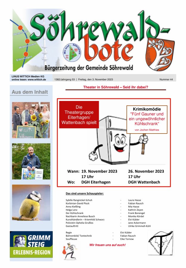 Söhrewaldbote Titelblatt 44/2023